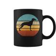 Whippet Retrointage 60S 70S Sunset Snap Perro Amantes Hombres Taza de café