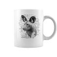 African Wild Dog Close-Up On Vintage Africa Map Safari Theme Graphic Print Coffee Mug