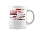 American Flag Dirt Bike Apparel Dirt Bike Motocross Graphic Print Coffee Mug