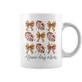 American Football Game Day Vibes Coquette Bow Football Lover Coffee Mug