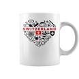 Bandera De Suiza Suiza País Suizo Decoración Suiza Taza de café