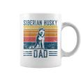 Dog Husky Papa -Intage Siberian Husky Dad Tassen