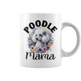 Floral Poodle Mom Dog Lovers Cute Mama Puppy Mother's Day Coffee Mug