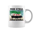 Free Syria Syria Revolution Freedon Flag Blue Tassen