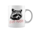 Street Cat Vintage Stay Trashy Raccoon Coffee Mug