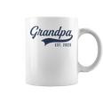 Grandpa Est 2025 Promocionado A Abuelo 2025 Nuevo Abuelo Taza de café