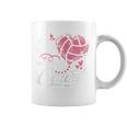 My Heart Is On That Court Volleyball Heart Mother's Day Coffee Mug