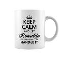 Keep Calm And Let Ronaldo Handle It Name Gray Tassen