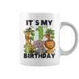 Kids It's My 1st Birthday Zoo Safari Jungle Animals Theme Graphic Print Coffee Mug