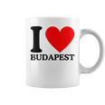 With I Love Budapest Motif Tassen