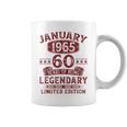 Vintage January 1965 60Th Birthday Tassen