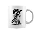 Vintage Raccoon Cowboy Cowgirl Western Country Trash Panda Coffee Mug