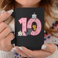 10Th Birthday Cats On Number 10 Kawaii Bday Kitten Girls Kid Coffee Mug Personalized Gifts