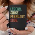 17 Years Old Legend Since February 2008 17Th Birthday Coffee Mug Personalized Gifts