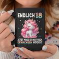 18Th Birthday Girl 18 Years Party Outfit Unicorn Tassen Lustige Geschenke