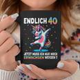 40Th Birthday Woman Man Party Outfit Unicorn Tassen Lustige Geschenke