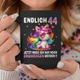 44 Geburtstag Geschenke Frau 44 Jahre Einhorn Party Outfit Tassen Lustige Geschenke