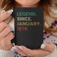 49 Years Old Legend Since January 1976 49Th Birthday Coffee Mug Personalized Gifts
