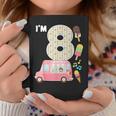 8Th Birthday Crew Ice Cream Truck I'm 8 Bday Ice Cream Party Taza de café Regalos divertidos