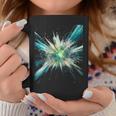 Abstract Space Explosion Art Vibrant Cosmic Burst Supernova Graphic Print Coffee Mug Unique Gifts