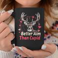 I Aim Better Than Cupid Valentines Deer Hunting For Boys Kid Coffee Mug Personalized Gifts