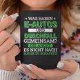 Anti Electric Car Burning Electric Car Opponent Tassen Lustige Geschenke