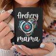 Archery Mama Heart Archery Mom Of An Archer Mother Coffee Mug Funny Gifts