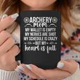 Archery Mom My Heart Is Full Archery Mother Of An Archer Mom Coffee Mug Funny Gifts