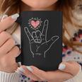Asl Heart I Love You Hand Sign Language Valentines Day Coffee Mug Unique Gifts