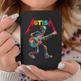 Autism Skeleton Guitar Rock Puzzle Music Autism Awareness Coffee Mug Funny Gifts
