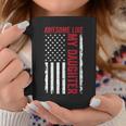 Awesome Like My Daughter Dad American Flag On Back Coffee Mug Unique Gifts