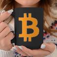 Bitcoin Logo Small Simple Subtle Little Centred Tassen Lustige Geschenke