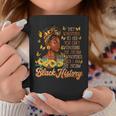 Black History Month African Pride Sunflower Black Women Coffee Mug Personalized Gifts