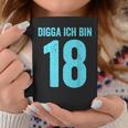 Blue Digga Ich Bin 18 Jahre Junge 18Th Birthday Tassen Lustige Geschenke