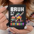 Bruh Its My Birthday Master Builder Dabbing Blocks Bricks Coffee Mug Unique Gifts