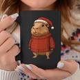 Capybara Ugly Sweater Santa Hat Christmas Tassen Lustige Geschenke