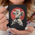 Cat Karate Judo Japan Japanese Flag Graphic Coffee Mug Personalized Gifts