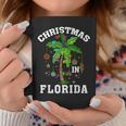 Christmas In Florida Deck The Palm Tree Xmas Winter Vacation Coffee Mug Personalized Gifts