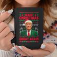 Make Christmas Great Again Santa Trump Christmas Ugly Taza de café Regalos divertidos