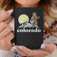 Colorado Banjo Bear Retro Style Mountains Sketch Graphic Print Coffee Mug Unique Gifts