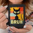 Cool Cat Bruh Slang Cat Meme Culture Cat Sarcastic Graphic Print Coffee Mug Unique Gifts
