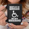 With Cross Band And Cross Band Crack Football Ski Injury Tassen Lustige Geschenke