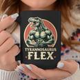 Divertido Bodybuilder Tyrannosaurus Flex Gym T-Rex Dinosaur Taza de café Regalos divertidos