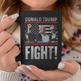 Donald Trump Fist Pump We Fight American Flag Trump 2024 Tassen Lustige Geschenke