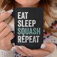 Eat Sleep Squash Repeat Squash Taza de café Regalos divertidos