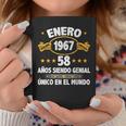 Enero 1967 58 Años Hombre Cumpleaños Regalo Enero 1967 Taza de café Regalos divertidos