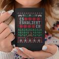 Es Eskaliert Eh Ugly Christmas Sweater Reindeer Christmas Tassen Lustige Geschenke