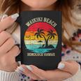 Family Vacation Vintage Retro Honolulu Hawaii Waikiki Beach Coffee Mug Personalized Gifts