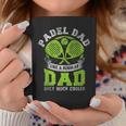 Father Like A Regular Dad Only Much Cooler Padel Dad Taza de café Regalos divertidos
