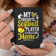 My Favorite Softball Player Calls Me Meme Softball Meme Coffee Mug Funny Gifts